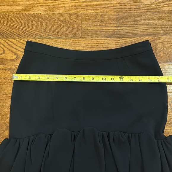 Balenciaga Black Mini Cocktail Skirt with Ruffles - Picture 12 of 13